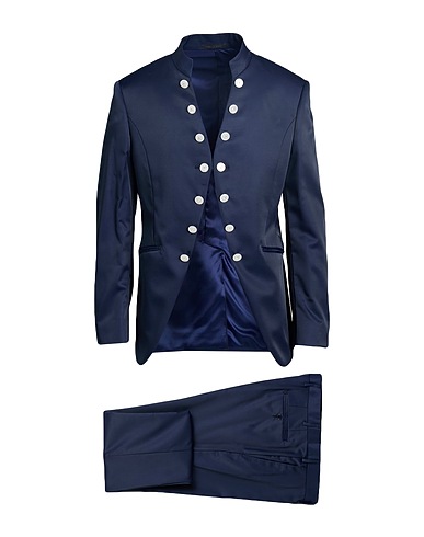LUBIAM Suits Blue 53% Wool, 47% Polyester