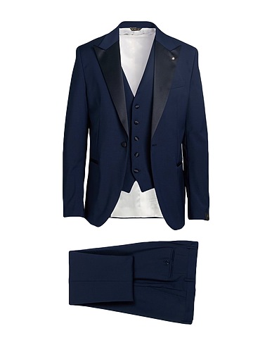 MANUEL RITZ Suits Midnight blue 54% Polyester, 44% Wool, 2% Elastane