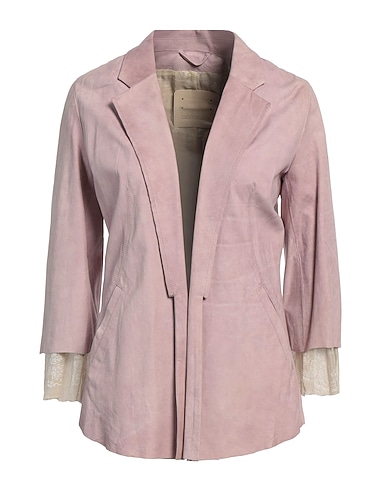 GIORGIO BRATO Jackett Rosa 100% Leder, Baumwolle, Seide