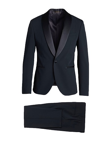 MANUEL RITZ Suits Navy blue 70% Polyester, 24% Viscose, 6% Elastane