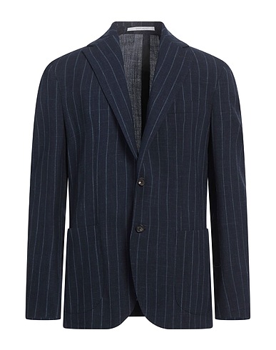 ELEVENTY Blazer Navy blue 83% Wool, 10% Silk, 5% Linen, 2% Elastane