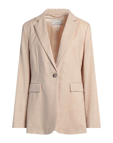 PESERICO Blazer BEIGE 56% Virgin Wool, 44% Linen