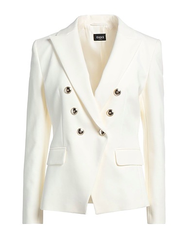 EMME by MARELLA Blazer Cream 51% Cotton, 45% Polyamide, 4% Elastane