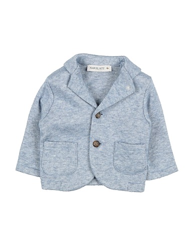 MANUEL RITZ Blazer Sky blue 45% Viscose, 36% Polyester, 19% Polyamide