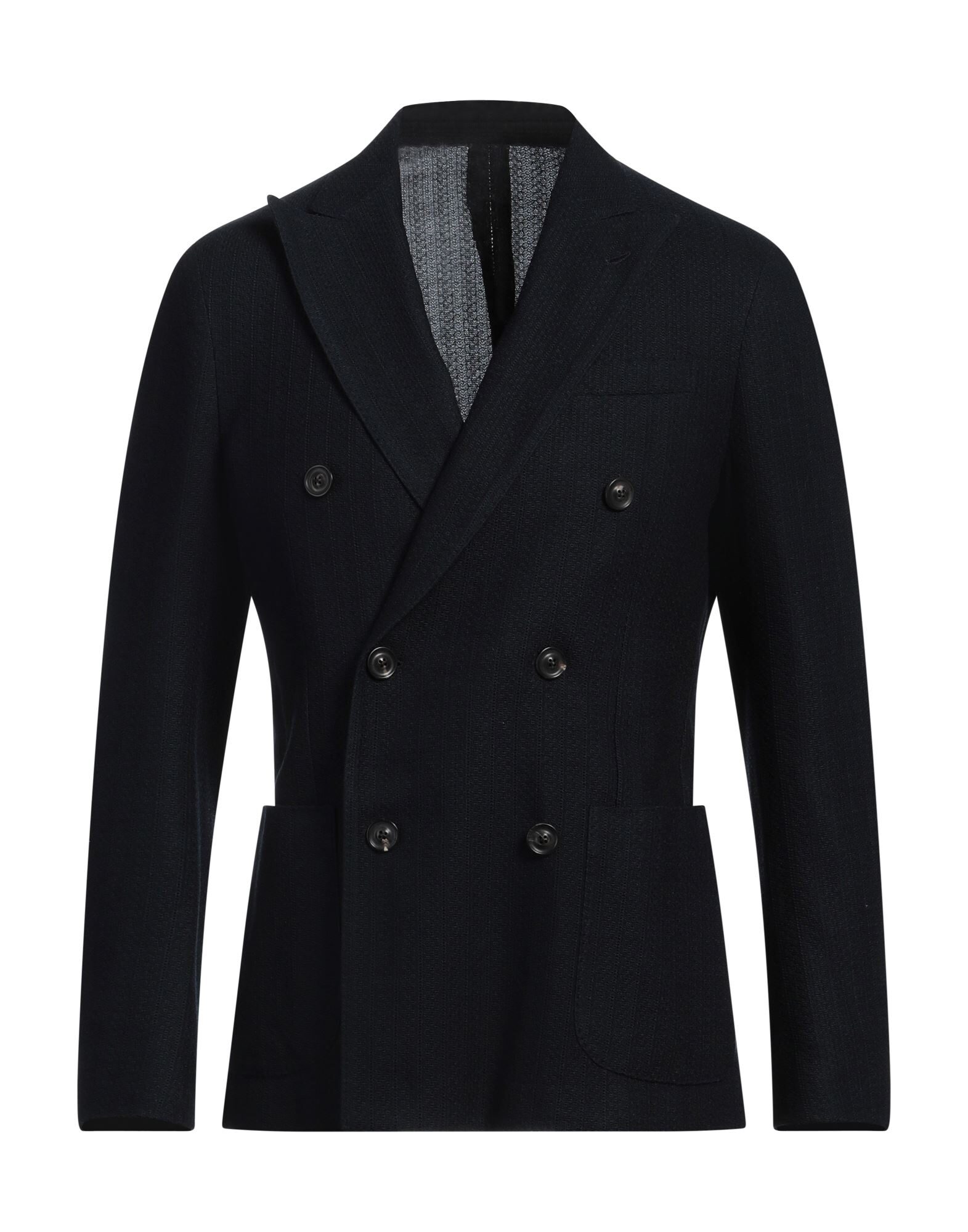 LARDINI ネイビー テーラードジャケット LARDINI ネイビー ストライプ テーラードジャケット - メルカリ