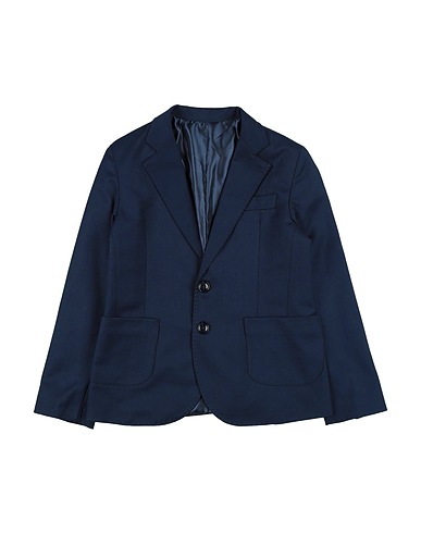 MANUELL & FRANK Blazer Midnight blue 66% Polyester, 31% Viscose, 3% Elastane, Acrylic, Wool