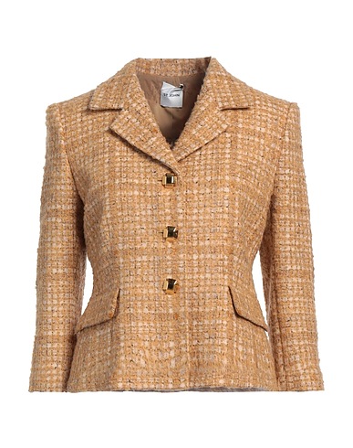 ST. JOHN Blazer Camel 44% Wool, 26% Acrylic, 16% Synthetic fibers, 10% Viscose, 4% Cotton