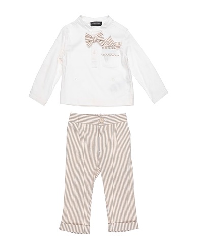 MONNALISA Baby co-ord  White 70% Cotton, 30% Linen