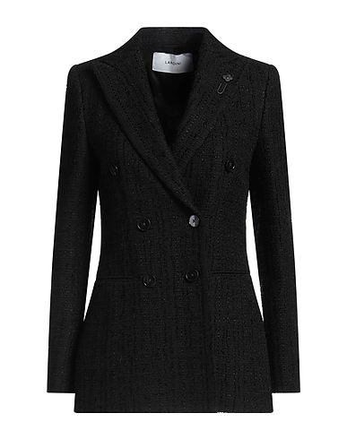 LARDINI Blazer Black 76% Cotton, 13% Polyamide, 11% Viscose