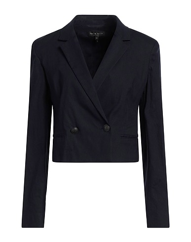 RAG & BONE Blazer Blue 52% Linen, 46% Rayon, 2% Elastane