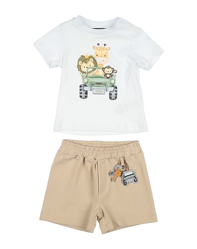 MONNALISA Baby co-ord  White 100% Cotton