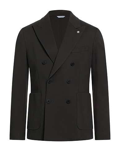 MANUEL RITZ Blazer Charcoal 63% Viscose, 32% Polyamide, 5% Elastane
