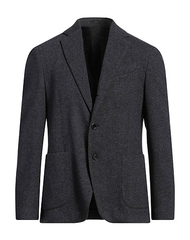 LARDINI Blazer Charcoal 56% Wool, 23% Polyamide, 11% Polyester, 10% Cashmere