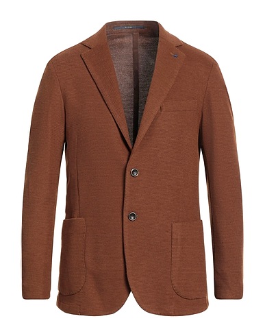 AT.P.CO Blazer Brown 70% Polyester, 28% Viscose, 2% Elastane