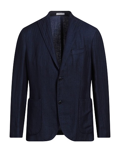 BOGLIOLI Blazer Blu navy 55% Lino, 45% Cachemire