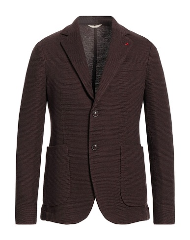 AT.P.CO Blazer Dark brown 30% Cotton, 30% Wool, 30% Polyester, 10% Polyamide