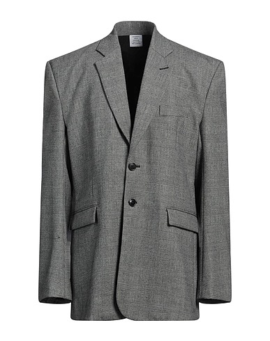 VETEMENTS Blazers Grau 98% Schurwolle, 2% Elastan