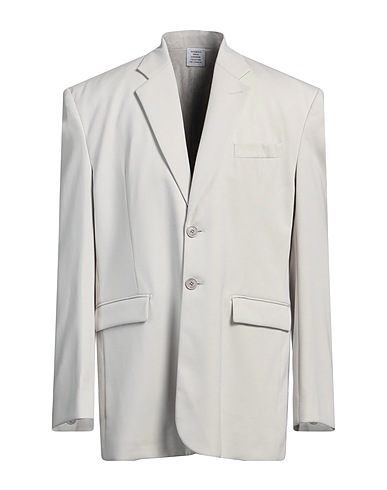 VETEMENTS Blazer Light grey 100% Cotton