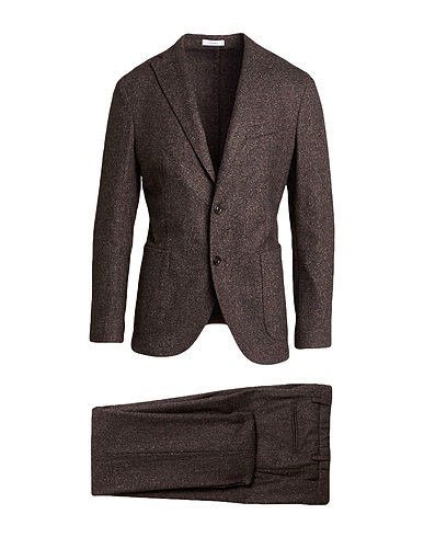 BOGLIOLI Suits Chocolate brown 62% Virgin Wool, 18% Polyamide, 10% Silk, 8% Polyester, 2% Elastane