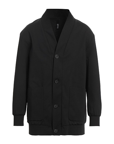 HEVÒ Jacket Black 52% Cotton, 40% Polyamide, 8% Elastane