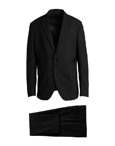 LIU •JO MAN Suits Black 95% Wool, 5% Elastane