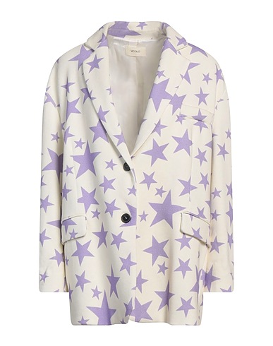 VICOLO Blazer Off white 50% Cotton, 50% Polyester