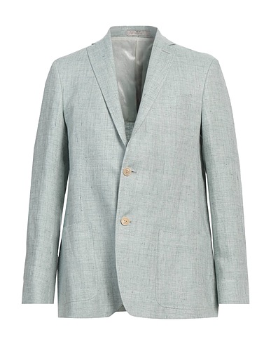 CC COLLECTION CORNELIANI Blazer Light green 100% Linen