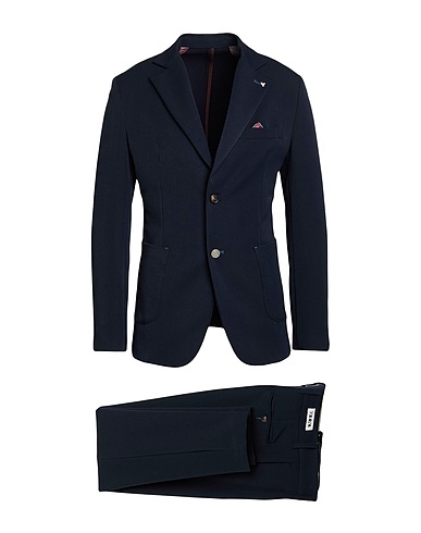 BERNA Suits Navy blue 63% Polyester, 32% Viscose, 5% Elastane