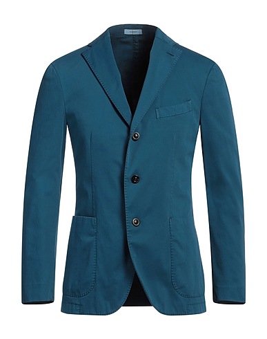 BOGLIOLI Blazer Slate blue 98% Cotton, 2% Elastane