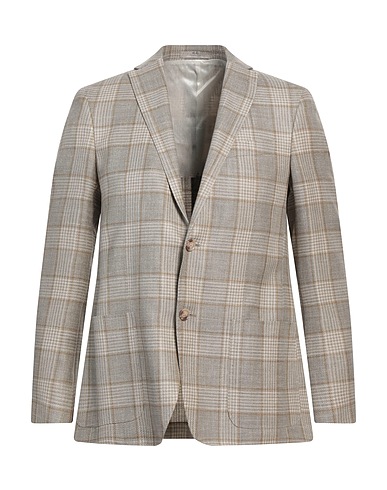 CC COLLECTION CORNELIANI Blazer Beige 68% Virgin Wool, 18% Silk, 14% Linen