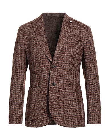 L.B.M. 1911 Blazer Brown 48% Wool, 39% Polyester, 13% Cotton