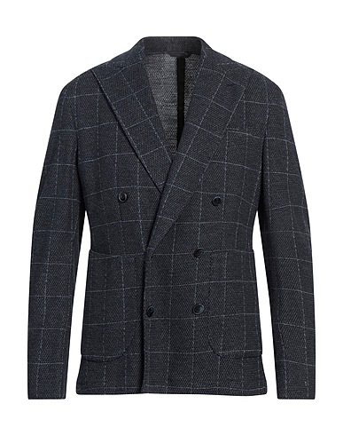 LUIGI BIANCHI Mantova Blazer Navy 58% Wool, 42% Cotton