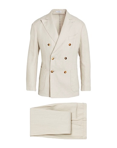BOGLIOLI Suits Light grey 100% Linen