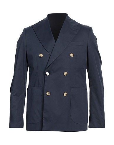 MARKUP Blazer Navy blue 62% Cotton, 35% Nylon, 3% Elastane
