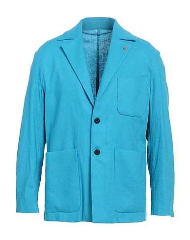 BARBATI Blazer Azure 55% Linen, 45% Viscose