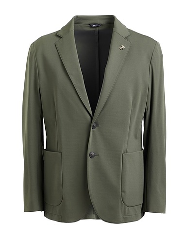 TOMBOLINI Blazer Verde militare 70% Poliestere, 24% Viscosa, 6% Elastan