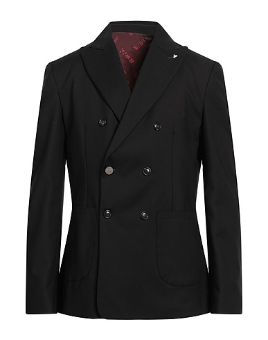 BERNA Blazer Black 63% Cotton, 33% Polyamide, 4% Elastane