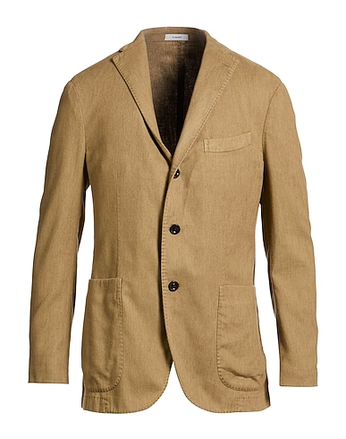 BOGLIOLI Blazer Khaki 48% Cotton, 25% Linen, 25% Polyester, 2% Elastane