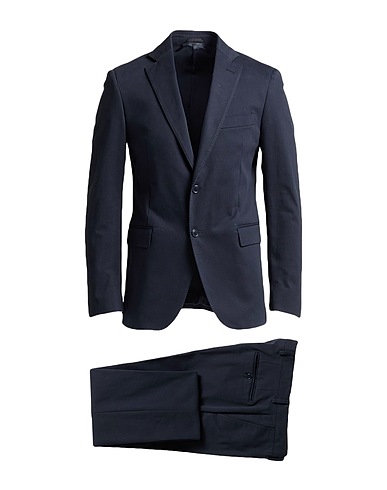 TOMBOLINI Suits SPORT Navy blue 98% Cotton, 2% Elastane