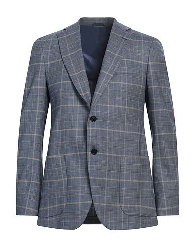 TOMBOLINI Blazer SPORT Slate blue 98% Virgin Wool, 2% Eco Polyester