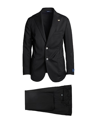 TOMBOLINI Suits Black 100% Virgin Wool