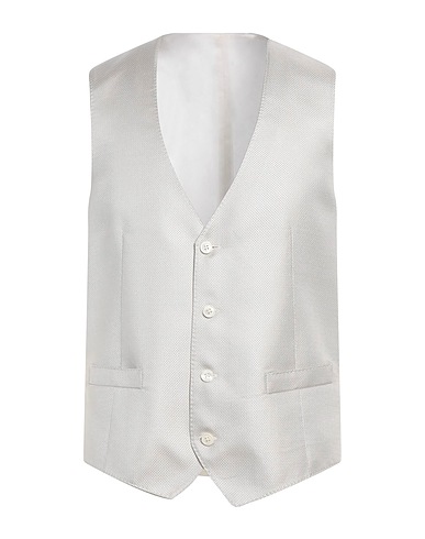 CORNELIANI Anzugweste Hellgrau 100% Seide