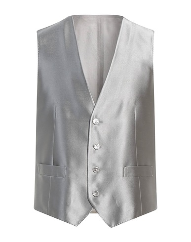 CC COLLECTION CORNELIANI Waistcoat Grey 100% Silk