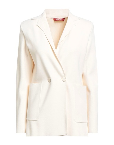 MAX MARA STUDIO Giacca Avorio 72% Viscosa, 28% Poliestere