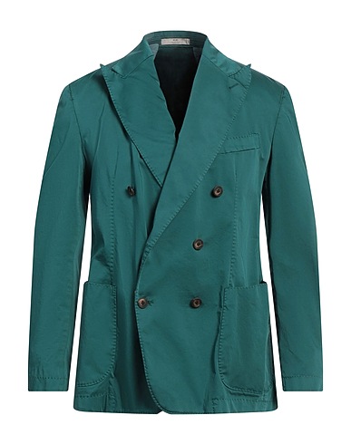 CC COLLECTION CORNELIANI Пиджак Тёмно-зелёный 98% Хлопок, 2% Эластан