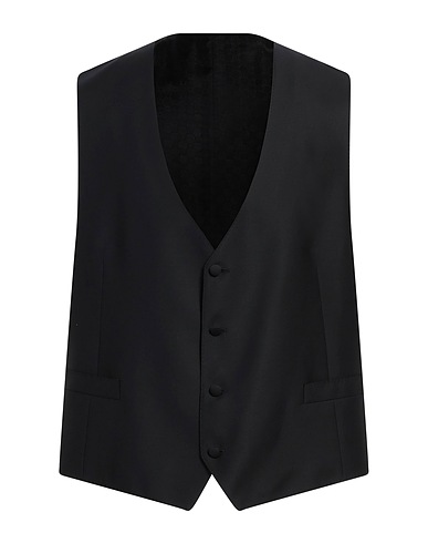 CORNELIANI Suit vest Black 100% Virgin Wool