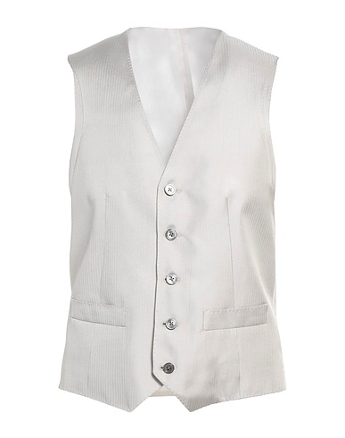 CORNELIANI Waistcoat Light grey 100% Silk