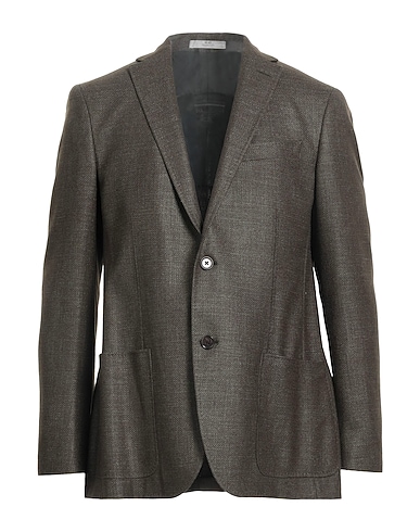 CC COLLECTION CORNELIANI Blazer Verde militare 85% Lana Vergine, 15% Seta