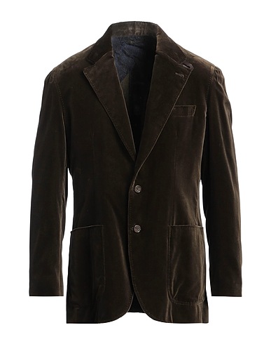BRIONI Blazer Military green 72% Cotton, 28% Modal