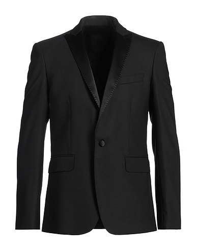 LES HOMMES Blazer Black 54% Polyester, 44% Wool, 2% Elastane